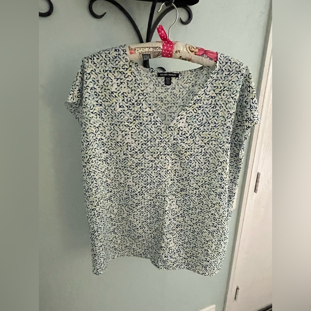 Hilary Radley print blouse medium